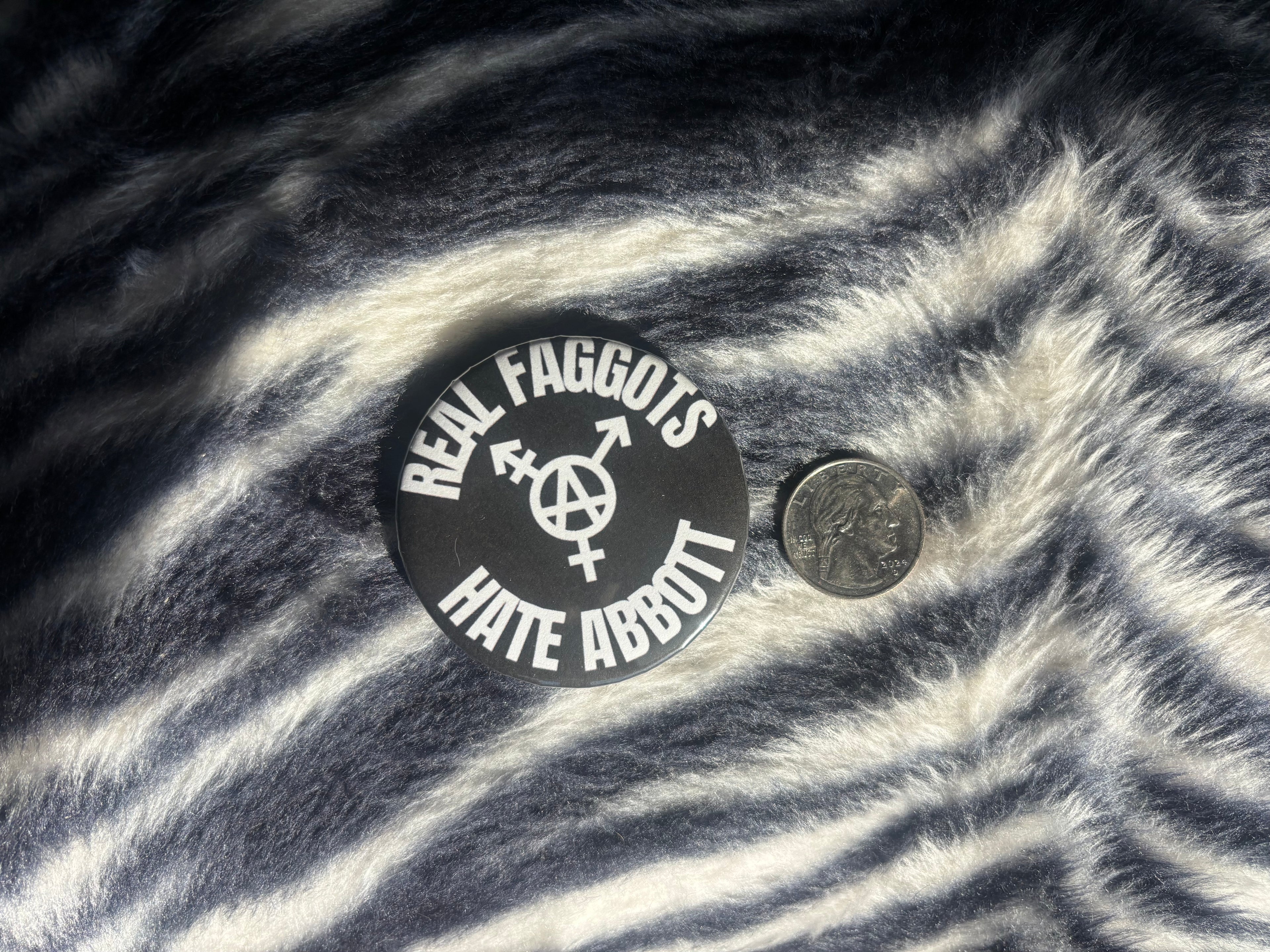 Real Faggots Hate Abbott pin