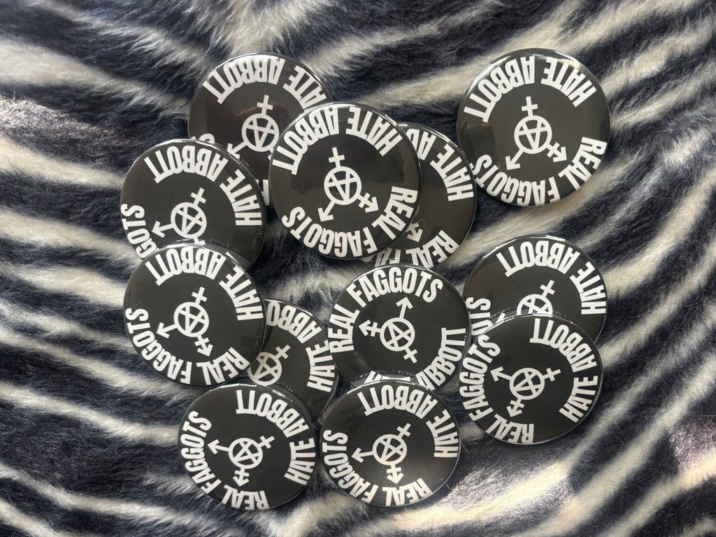 Real Faggots Hate Abbott pin