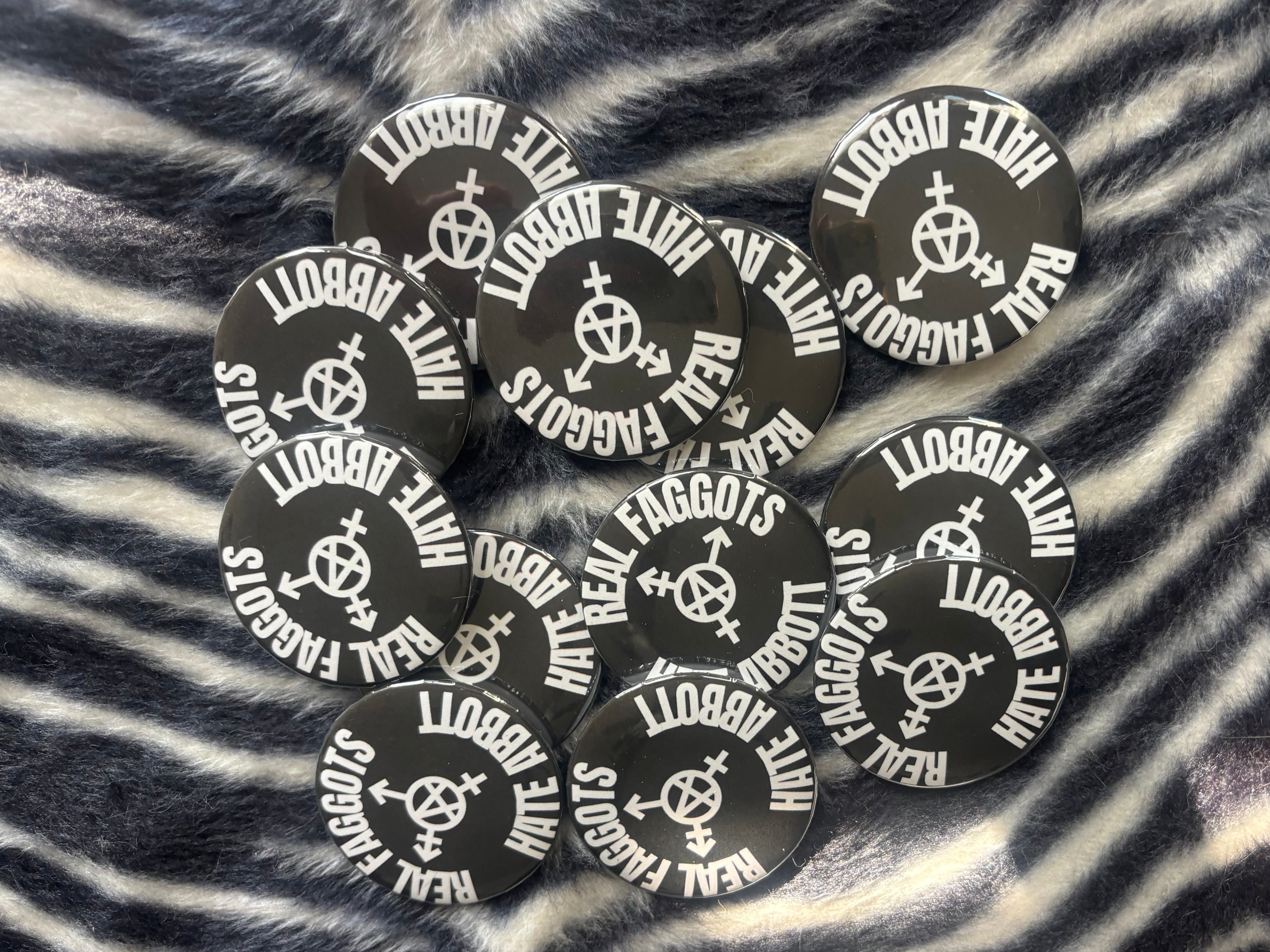 Real Faggots Hate Abbott pin